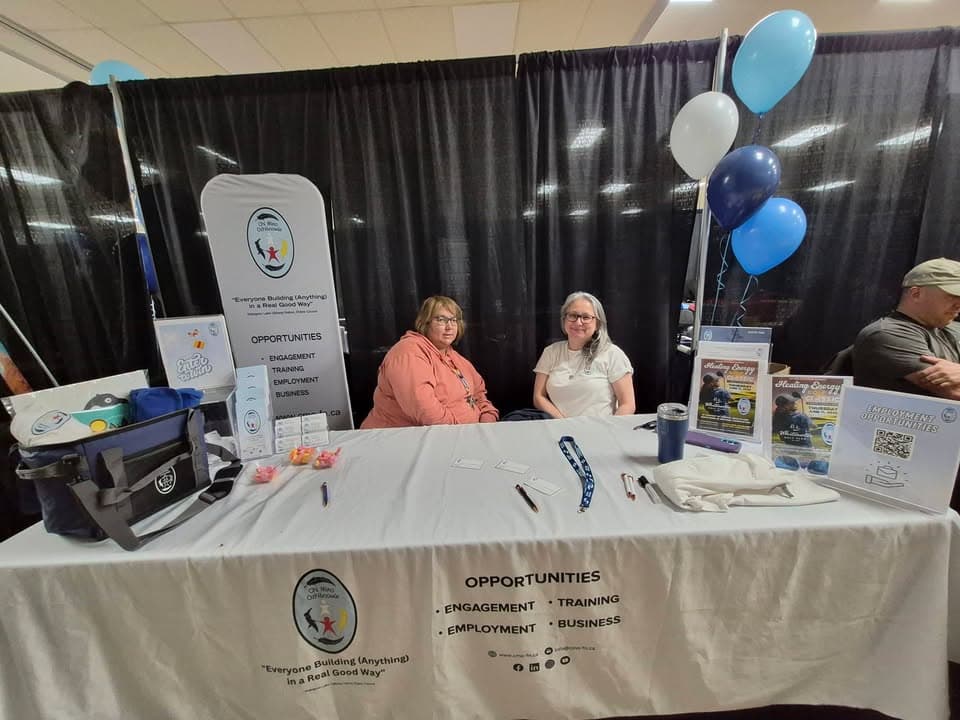 What an incredible day at the 5th Annual Fort William First Nation Job Fair! 🙌✨ Chi Mino Ozhitoowin was proud to be the