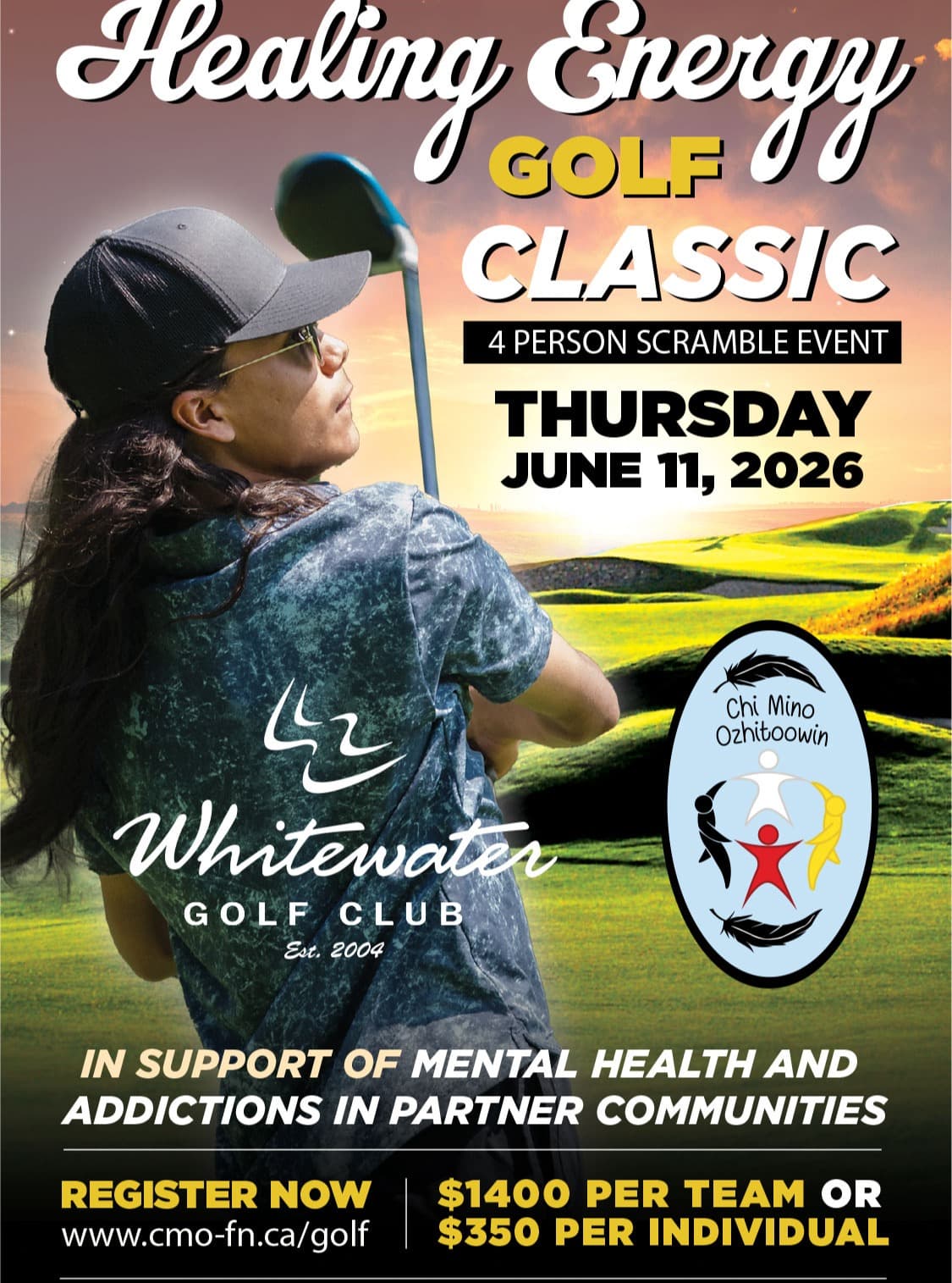 ⛳ Healing Energy Golf Classic – Golfer Details! Golfers, we are excited to welcome you this Thursday, June 11, 2026, to